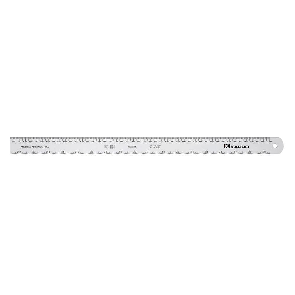 Kapro 12 in. Aluminum Ruler with Conversion Table
