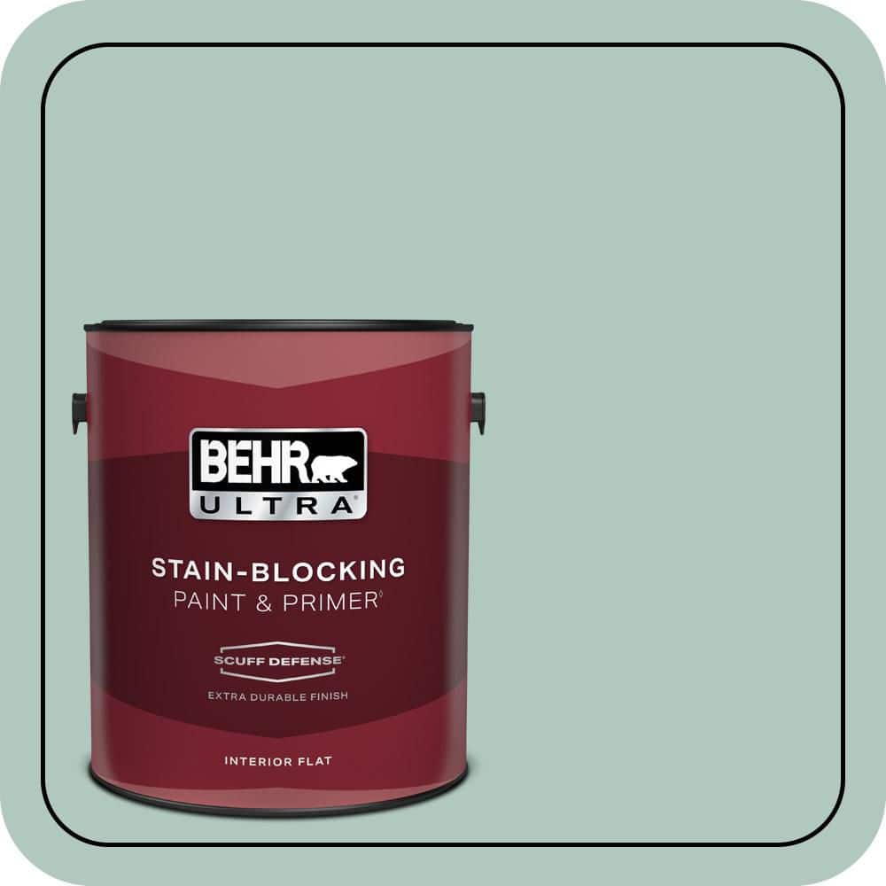 BEHR ULTRA 1 gal. #480E-3 Marina Isle Extra Durable Flat Interior Paint & Primer