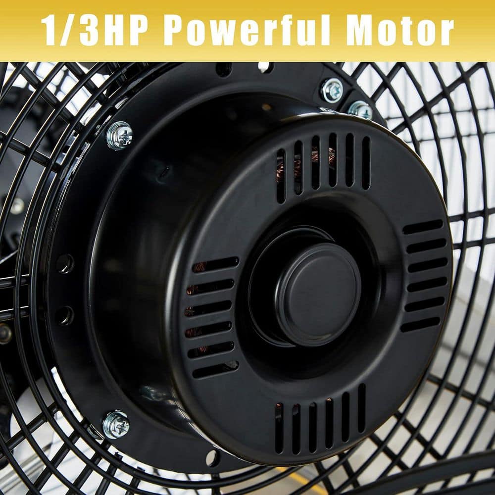 Atemomen 30 in. Yellow Drum Fan, 1/3HP motor, 9 ft. cord. Ideal for workshops, etc. High velocity, good for air circulation (2)