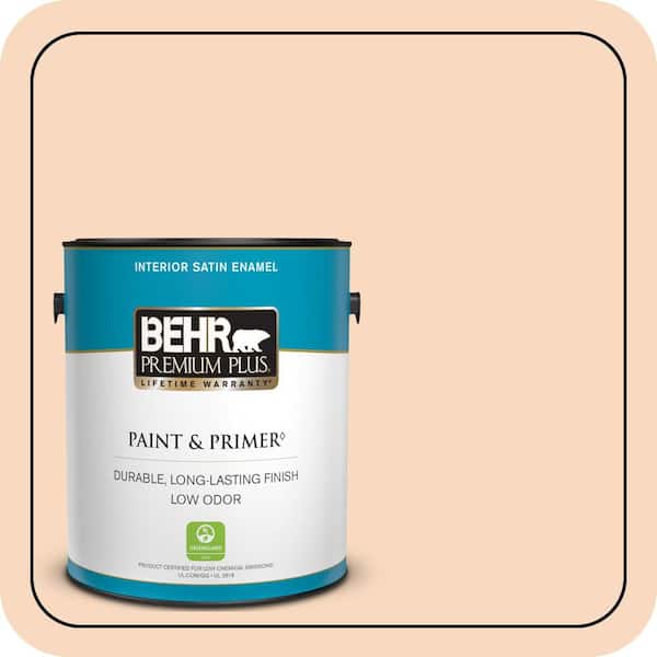 BEHR PREMIUM PLUS #M220-2 Pumpkin Essence Flat Interior/ & Primer Color Sample (2)