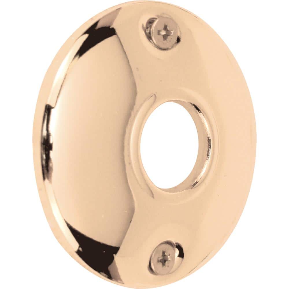 Prime-Line 2-1/4 in. Bright Brass Plated Rosettes (1)