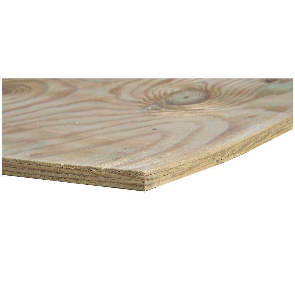 Unbranded Pressure-Treated Plywood Rated Sheathing (Common: 23/32 in. x 4 ft. x 8 ft.; Actual: .703 in. x 48 in. x 96 in.)