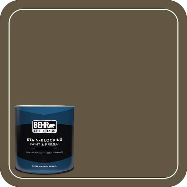 BEHR ULTRA 1 qt. #S-H-750 Mountain Trail Satin Enamel Exterior Paint & Primer (2)