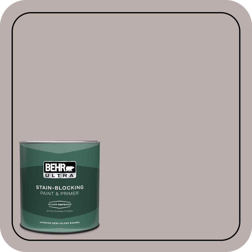 BEHR ULTRA 1 qt. #PPU17-11 Vintage Mauve Extra Durable Semi-Gloss Enamel Interior Paint & Primer