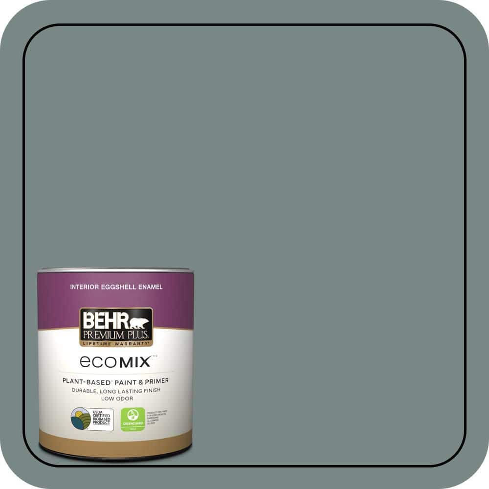 BEHR PREMIUM PLUS #PPU12-16 Juniper Ash Enamel EcoMix Plant-Based & Primer (1)