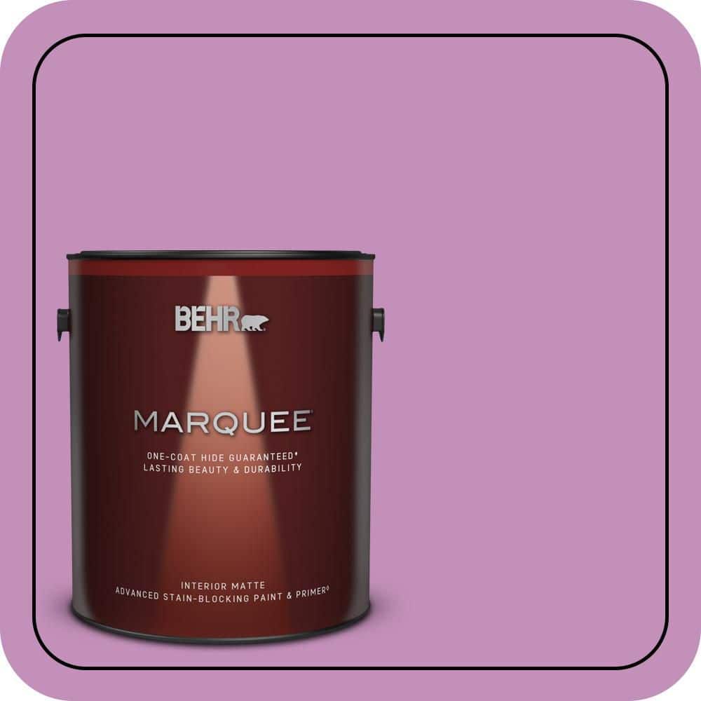 BEHR MARQUEE 1 gal. #670B-5 Pretty Petunia Matte Interior Paint & Primer
