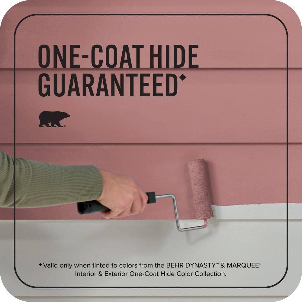 BEHR MARQUEE 1 gal. #S140-5 Red Gerbera Flat Exterior Paint & Primer (3)