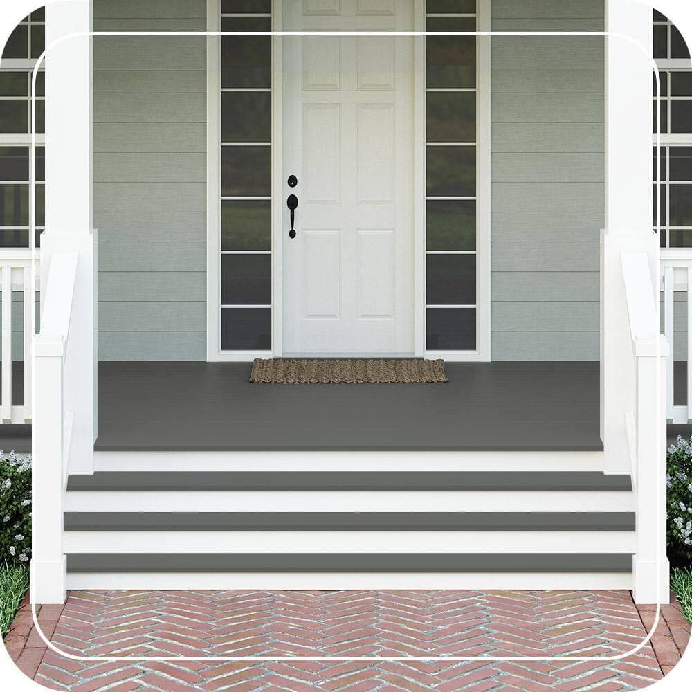 BEHR PREMIUM #PPU25-03 Textured Low-Lustre Enamel Interior/Exterior Porch and Patio Anti-Slip Floor Paint (2)