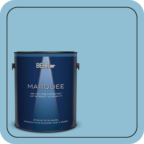 BEHR PREMIUM PLUS #M490-3 Speedboat Enamel Low Odor & Primer (3)