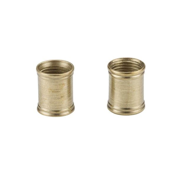 Bel Air Lighting 1/8-IP Polished Brass Couplings Kit (2-Pack)