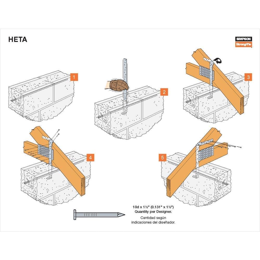 Simpson Strong-Tie HETA 20 in. Galvanized Heavy Embedded Truss Anchor (2)