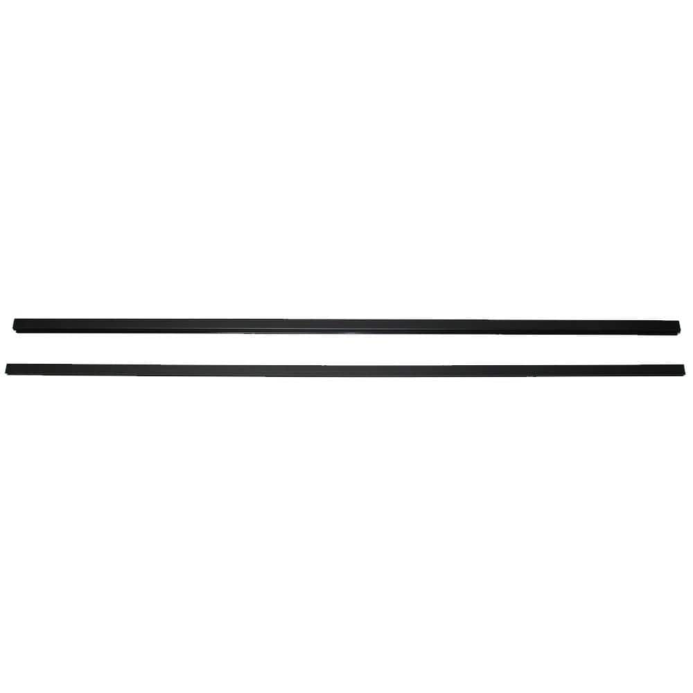 Vista 36 in. H x 96 in. W Black Aluminum Stair Railing Kit (2)