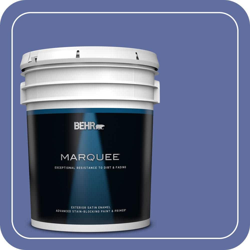 BEHR MARQUEE 5 gal. #610B-6 Stained Glass Satin Enamel Exterior Paint & Primer