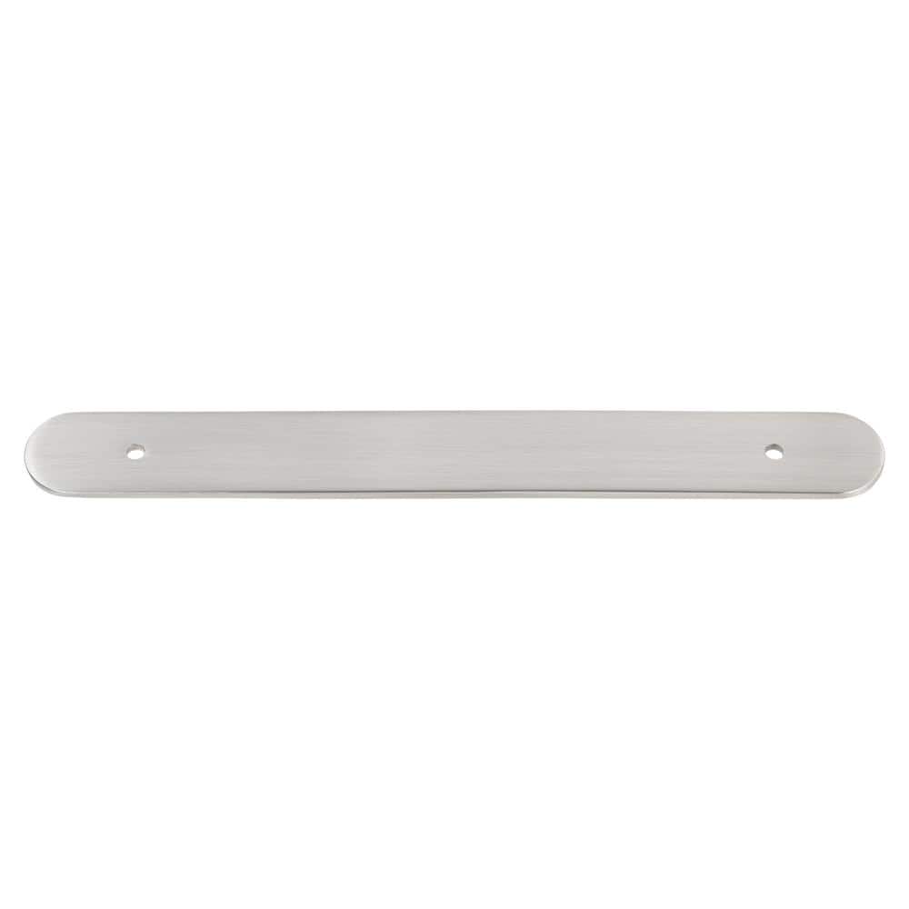 GLIDERITE 8-1/2 in. Rounded Cabinet Backplate 6-1/4 in. Center to Center, 9343-160-SN (1)