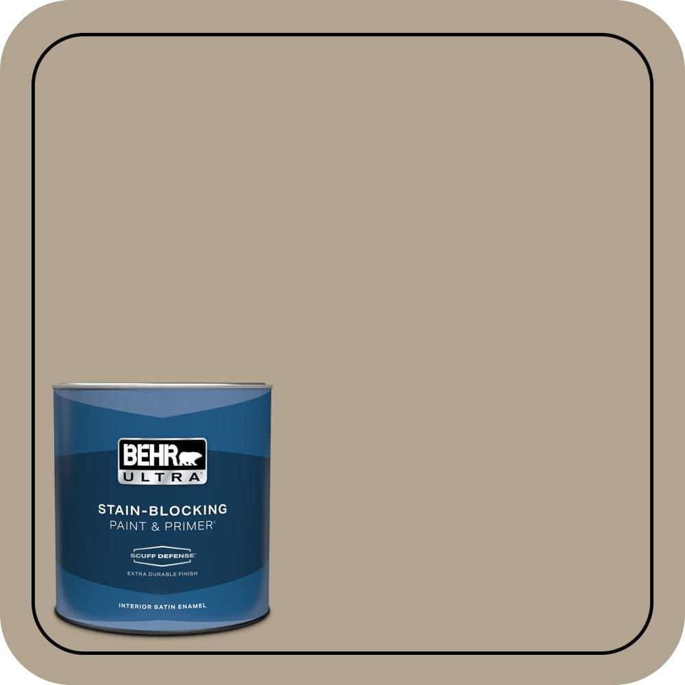 BEHR ULTRA 1 qt. #T11-7 Fretwire Extra Durable Satin Enamel Interior Paint & Primer