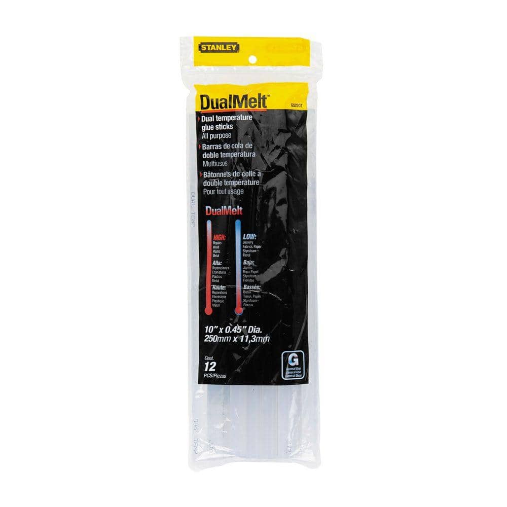 Stanley 7/16 in. x 10 in. Dual Temp Glue Sticks (12 Pack)