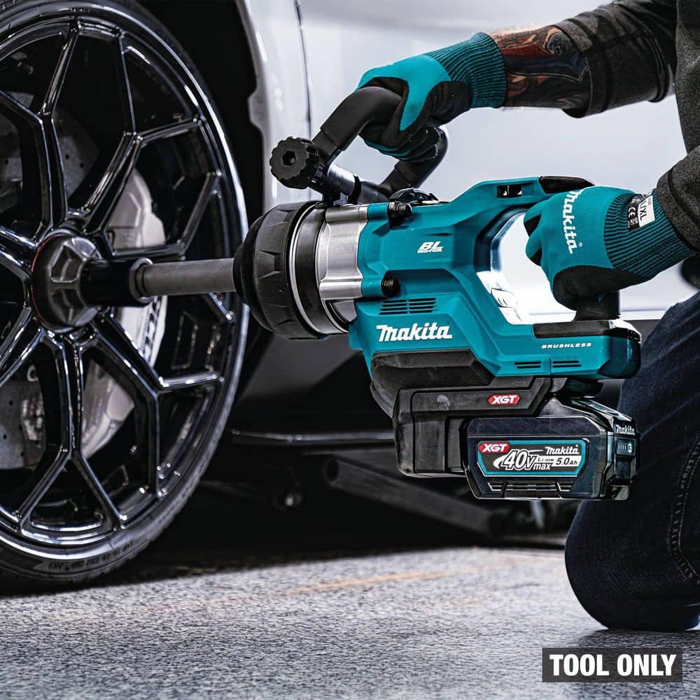 Makita 40V XGT Brushless Cordless 4-Speed High-Torque 1 in. D-Handle Extended Anvil Impact Wrench w/ Friction Ring, Tool Only (2)