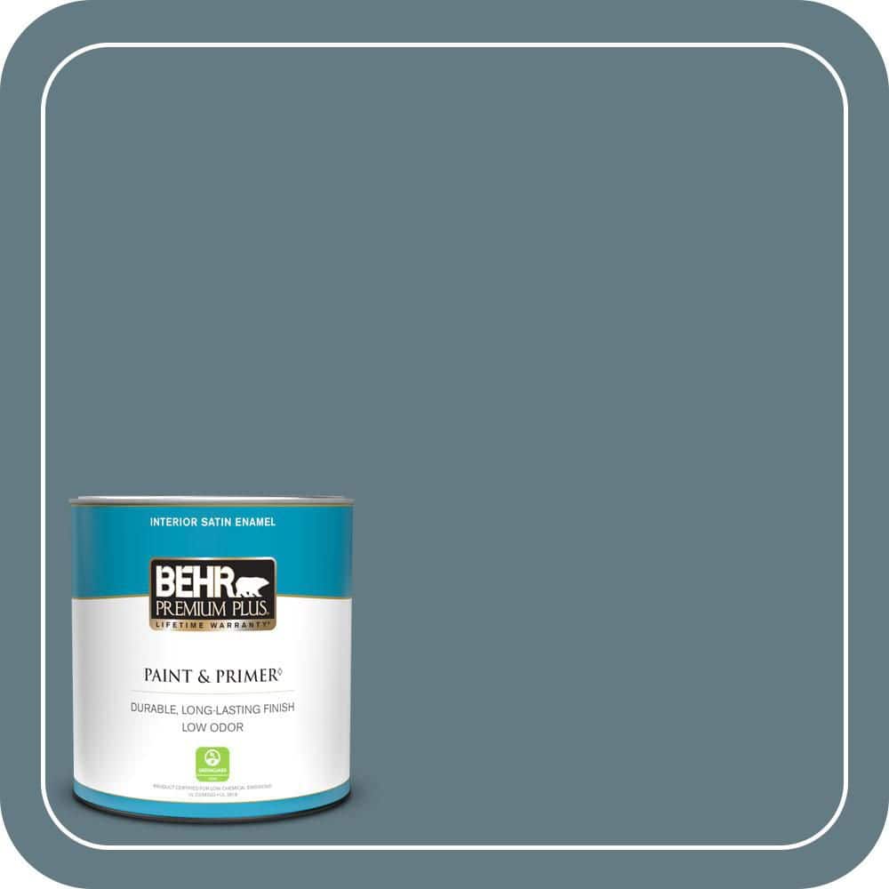 BEHR PREMIUM PLUS #540F-5 Smokey Blue Flat & Primer (1)