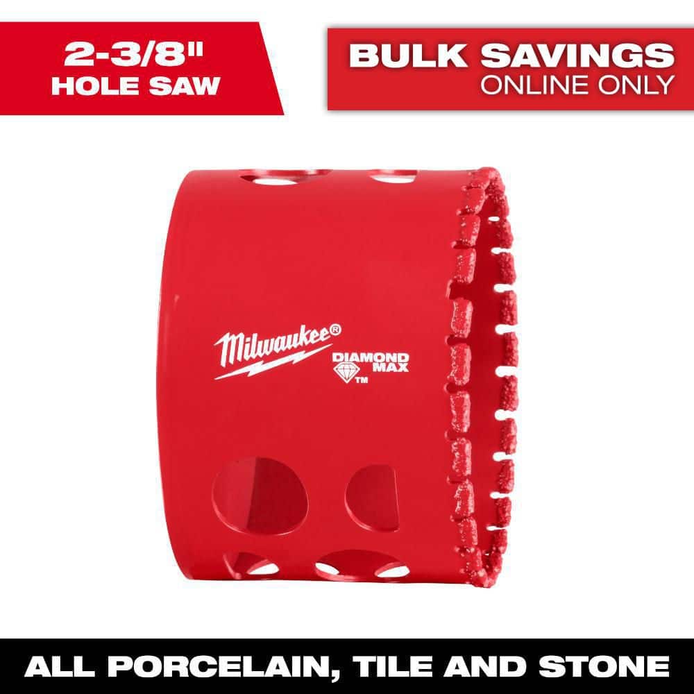 Milwaukee 2-3/8 in. Diamond Max Hole Saw