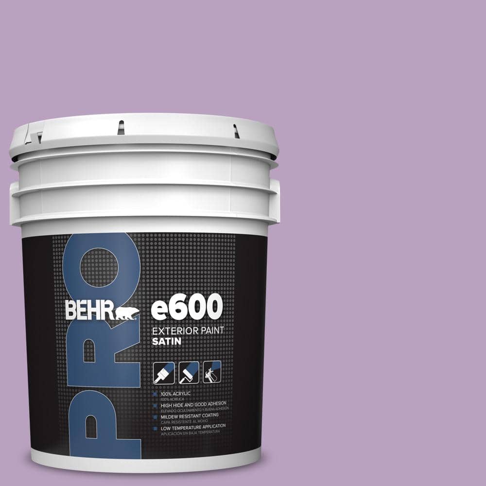 BEHR PRO 5 gal. #660D-4 Lilac Rose Satin Exterior Paint