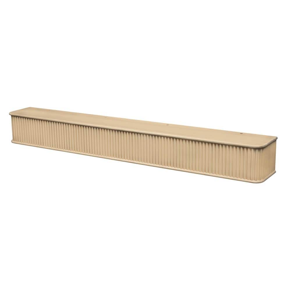 Dogberry Collections Fluted 60 in. Natural Cap-Shelf Mantel (3)