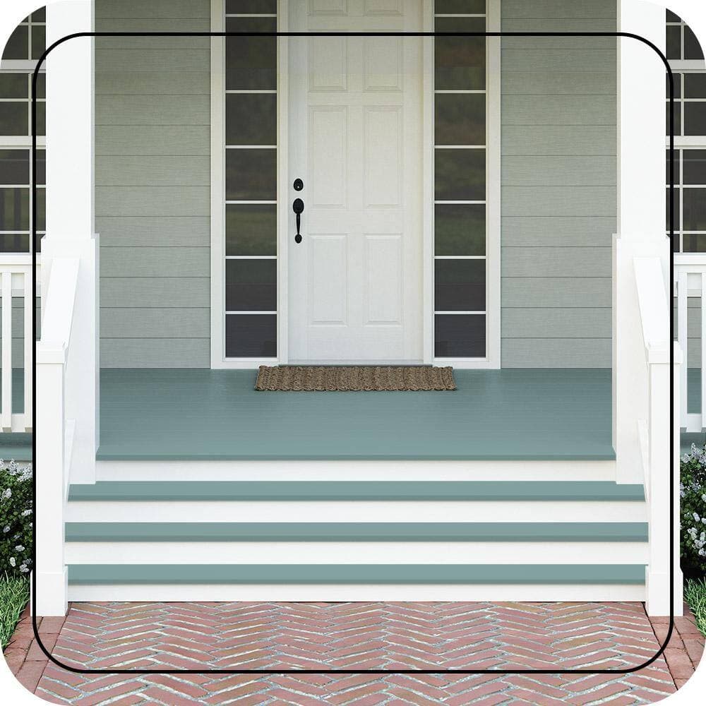 BEHR PREMIUM #PPU13-08 Textured Low-Lustre Enamel Interior/Exterior Porch and Patio Anti-Slip Floor Paint (2)