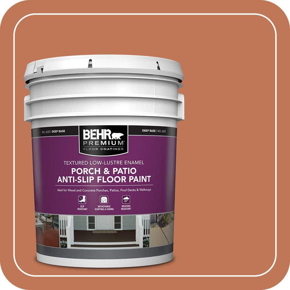BEHR PREMIUM 5 gal. #PPU3-01 Moroccan Sky Textured Low-Lustre Enamel Interior/Exterior Porch and Patio Anti-Slip Floor Paint