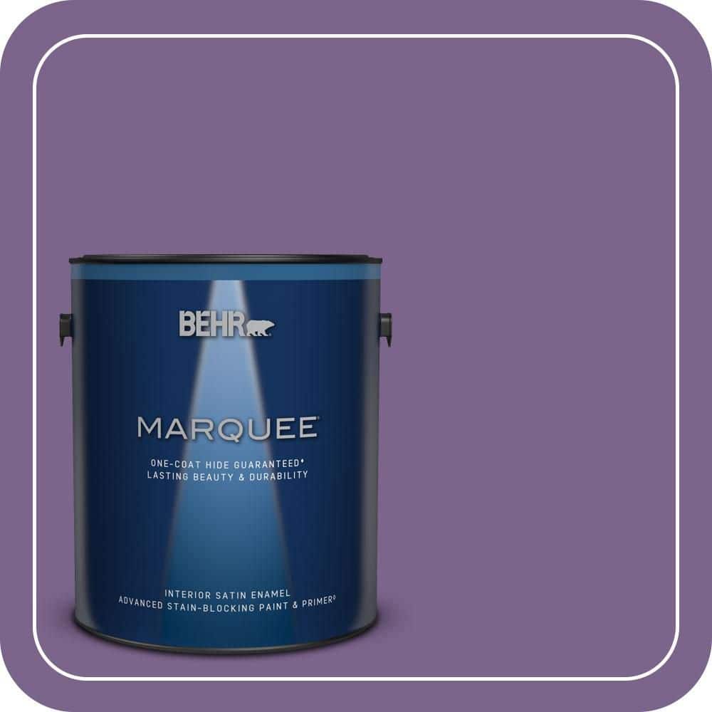 BEHR MARQUEE 1 gal. #M570-6 Notorious Satin Enamel Interior Paint & Primer (1)