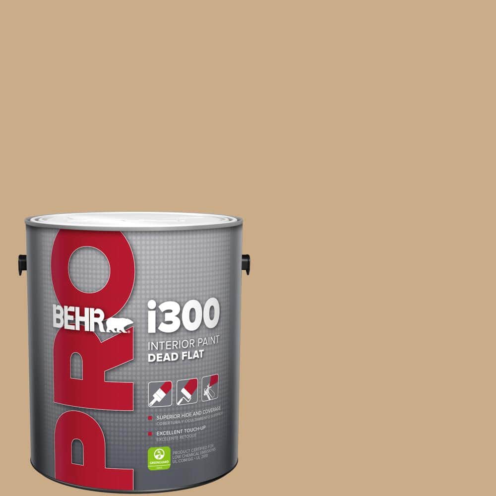 BEHR PRO 1 gal. #N280-4 Perfect Tan Dead Flat Interior Paint