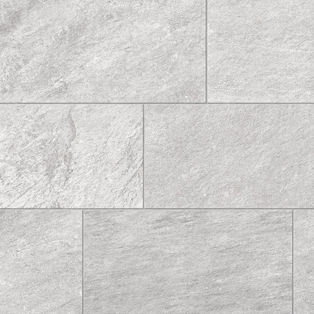 Corso Italia Alpe Graphite Matte 12 in. x 24 in. Quartzite Stone Look Porcelain Floor and Wall Tile (1.94 sq. ft./Each) (2)
