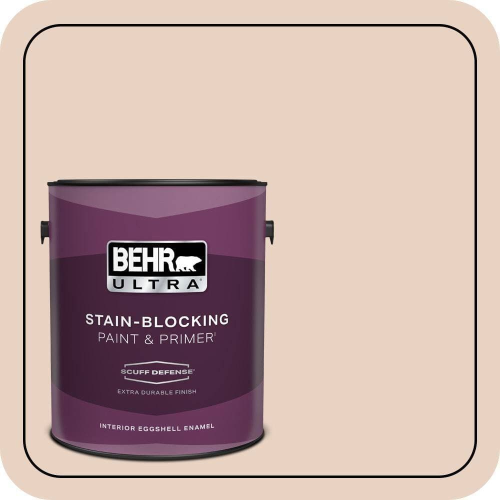 BEHR ULTRA 1 gal. #S200-1 Conch Shell Extra Durable Eggshell Enamel Interior Paint & Primer