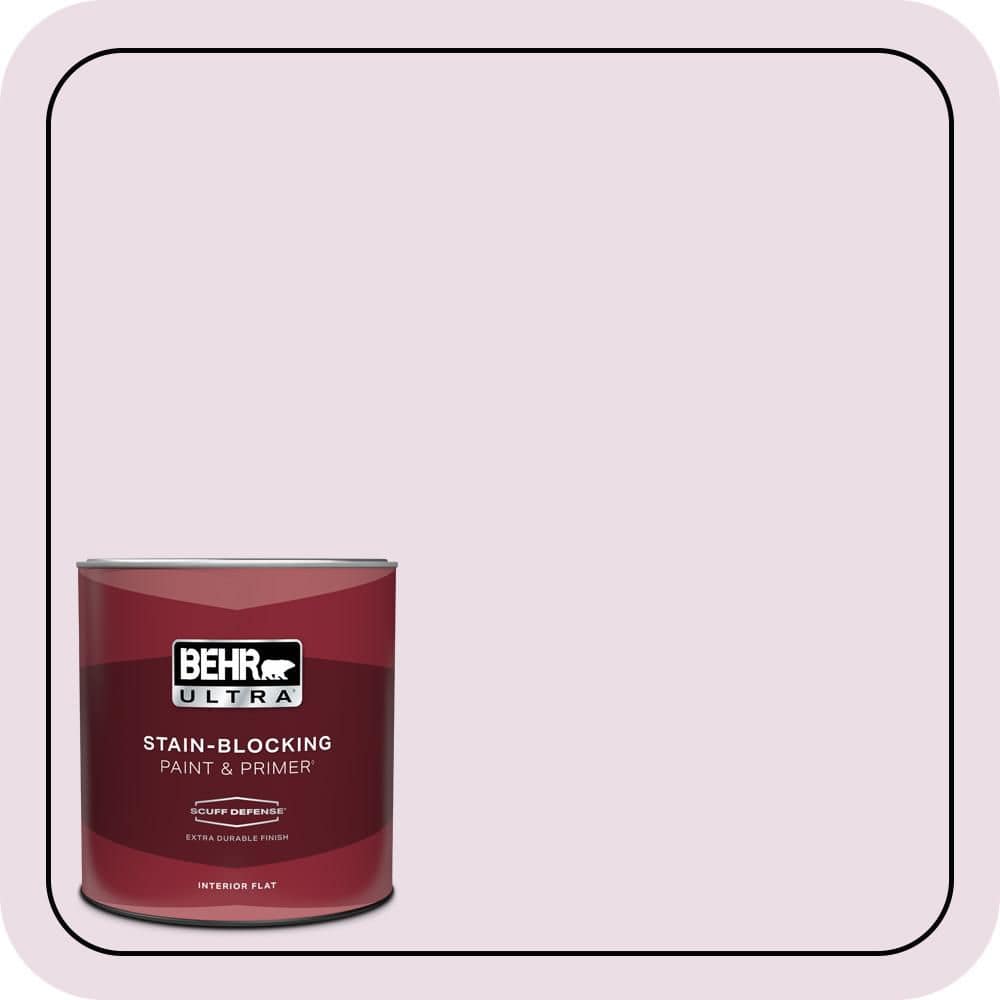 BEHR ULTRA 1 qt. #680C-2 Wing Flutter Extra Durable Flat Interior Paint & Primer