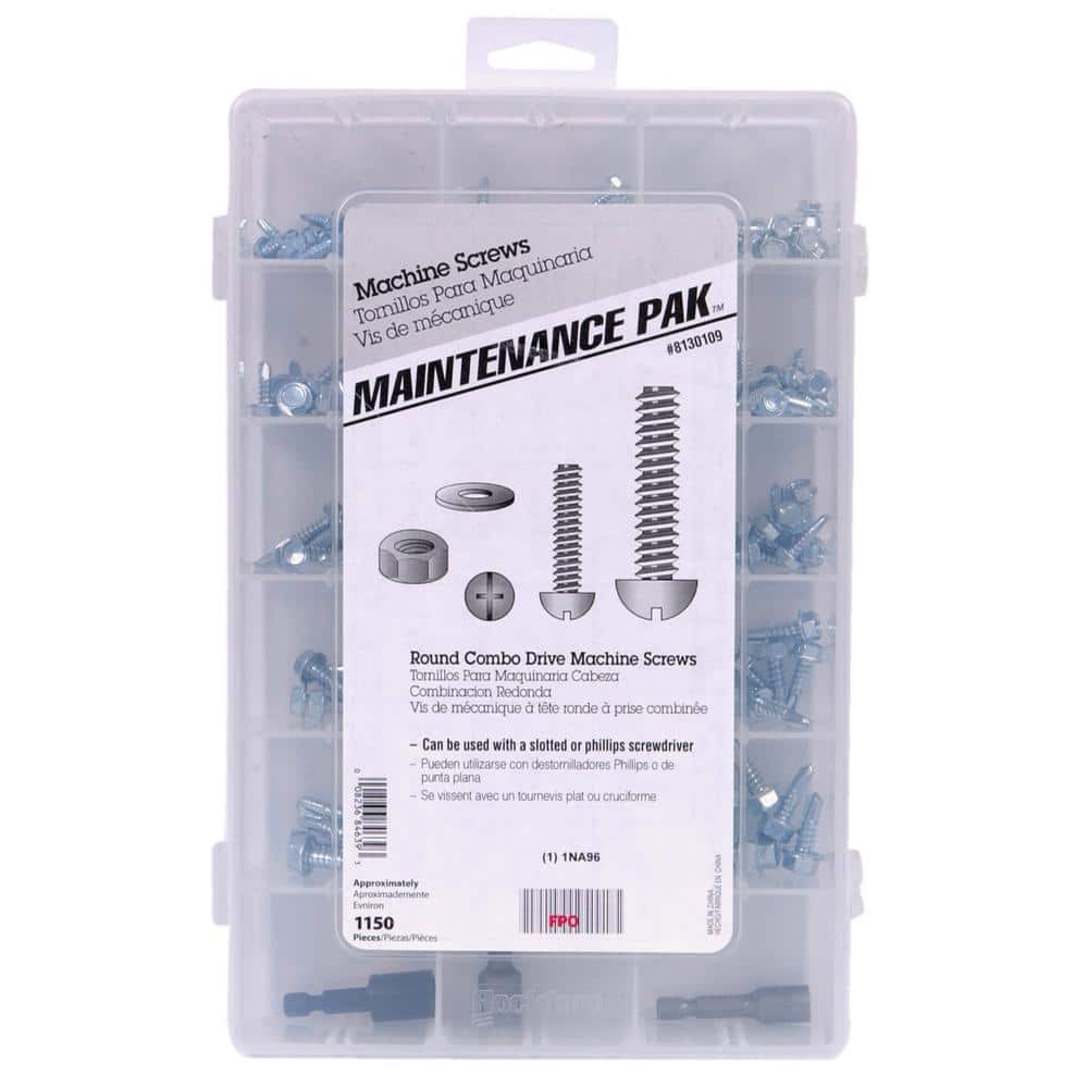 Hillman Zinc Round Combo Drive Machine Screw Assorted Kit (1150-Pack) (1)