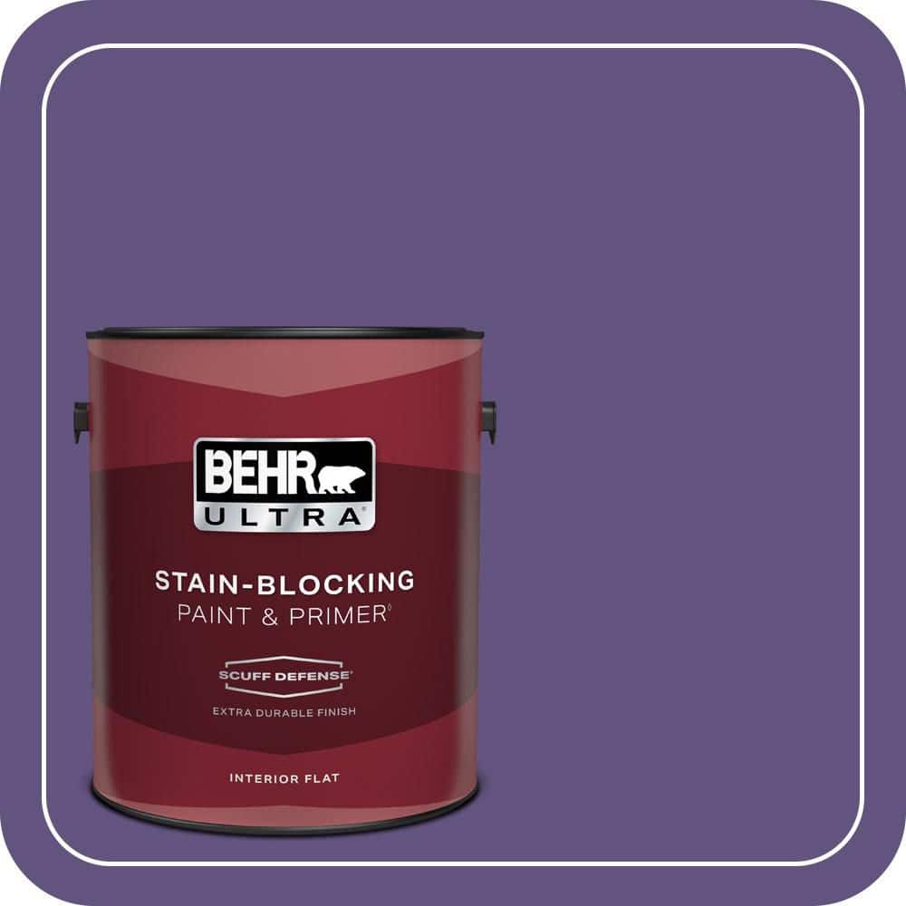 BEHR ULTRA 1 gal. #MQ4-28 Purple Sky Extra Durable Flat Interior Paint & Primer