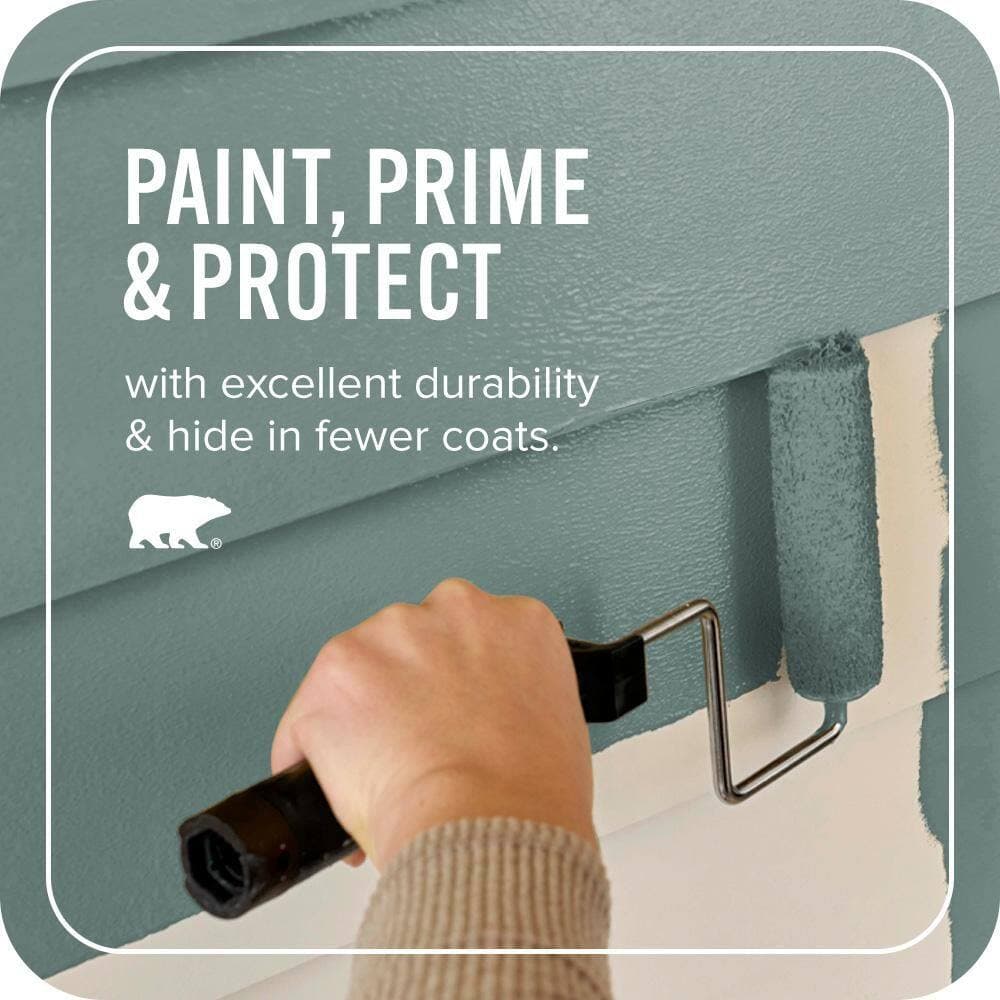 BEHR ULTRA 1 qt. #N430-5 Aspen Valley Satin Enamel Exterior Paint & Primer (3)