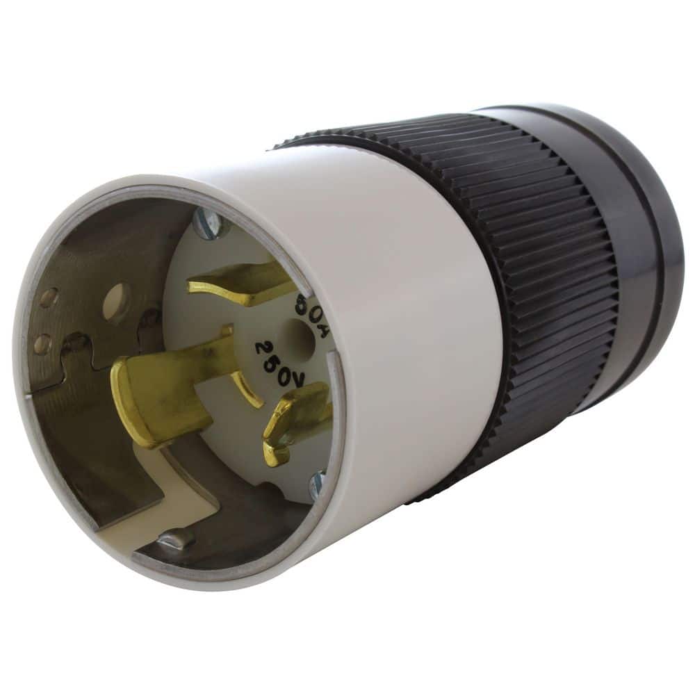 AC WORKS California Standard CS8265 50A 250V 3-Wire Locking Male Plug (1)