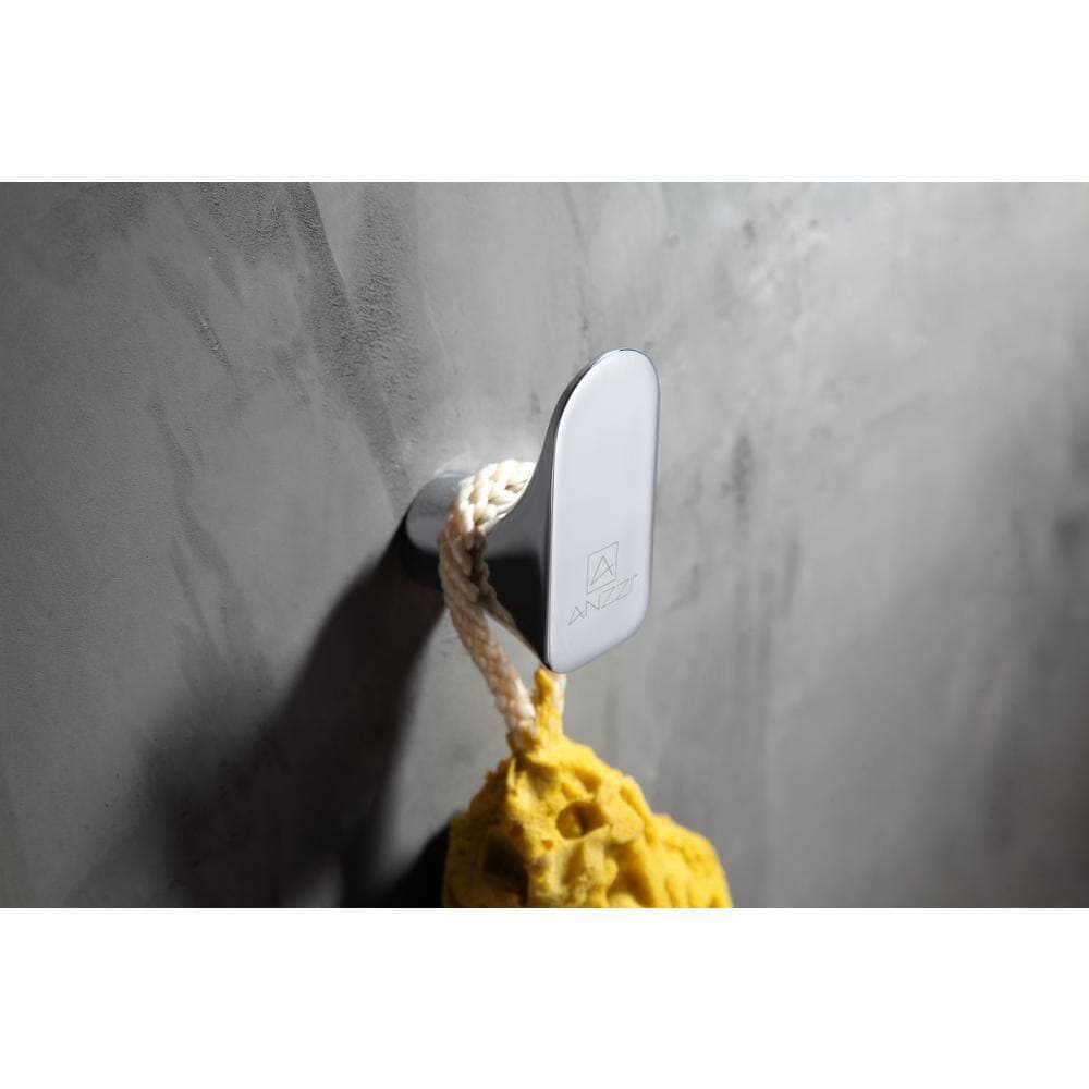 ANZZI Essence Series Stainless Steel Robe Hook in Polished Chrome (2)
