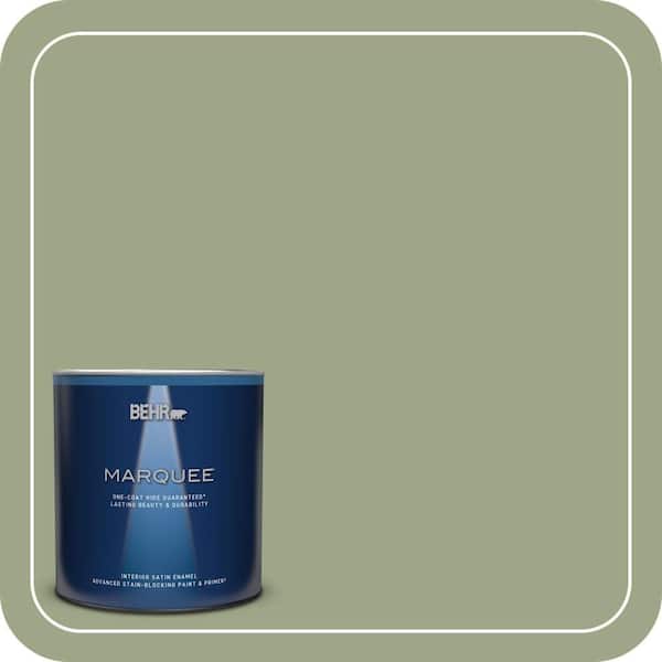 BEHR PREMIUM PLUS #PPU11-07 Clary Sage Interior/Exterior Paint & Primer Color Sample (2)