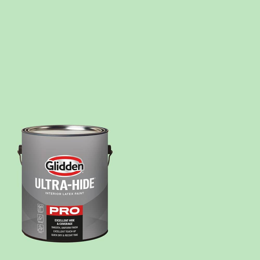 Glidden Ultra-Hide 1 Gal. PPG1225-4 Lime Sorbet Ultra Flat Interior Paint