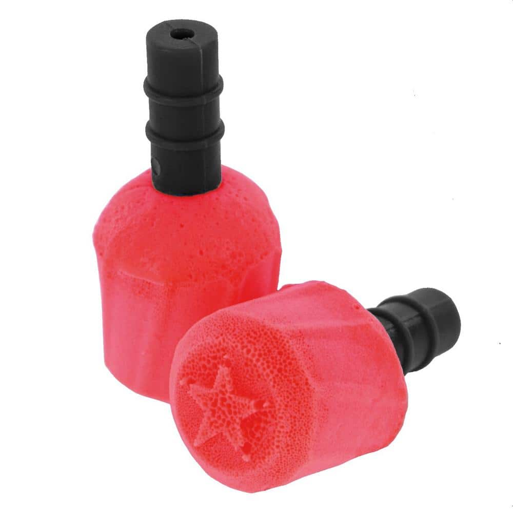 PIP EZ-Twist Red Hybrid Disposable Earplugs with 30 dB Noise Reduction Rating (10-Pack)