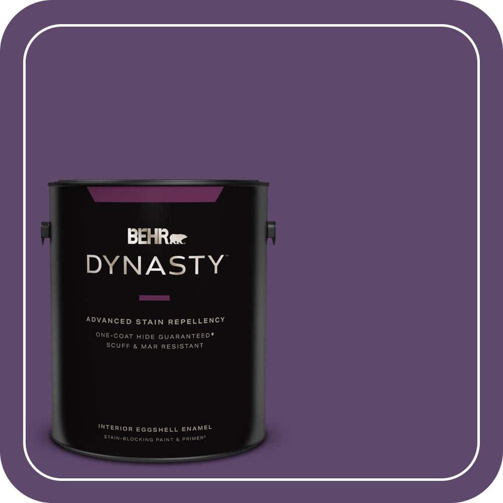 BEHR DYNASTY 1 gal. #S-G-660 Wild Grapes Eggshell Enamel Interior Stain-Blocking Paint & Primer