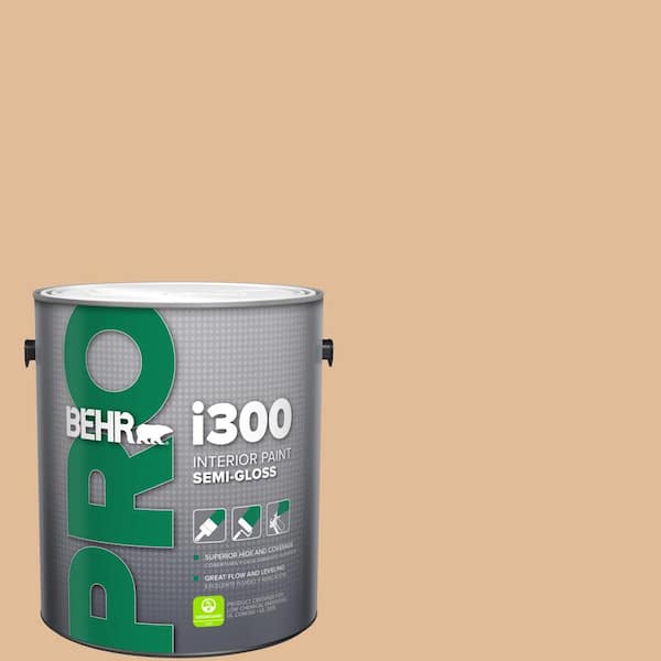 BEHR PRO 1 gal. #270E-3 Only Natural Semi-Gloss Interior Paint (2)