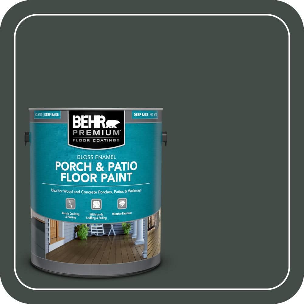 BEHR PREMIUM 1 gal. Home Decorators Collection #HDC-CL-21 Sporting Green Gloss Enamel Interior/Exterior Porch and Patio Floor Paint