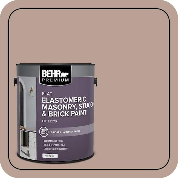 BEHR PREMIUM 1 gal. #N190-4 Rugged Tan Elastomeric Masonry, Stucco and Brick Exterior Paint (2)