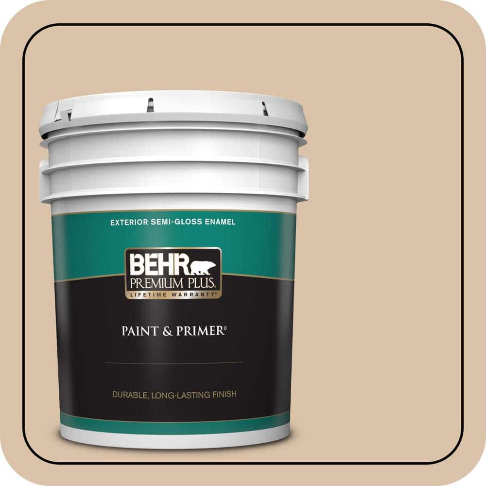 BEHR PREMIUM PLUS 5 gal. #T14-13 Grand Soiree Semi-Gloss Enamel Exterior Paint & Primer