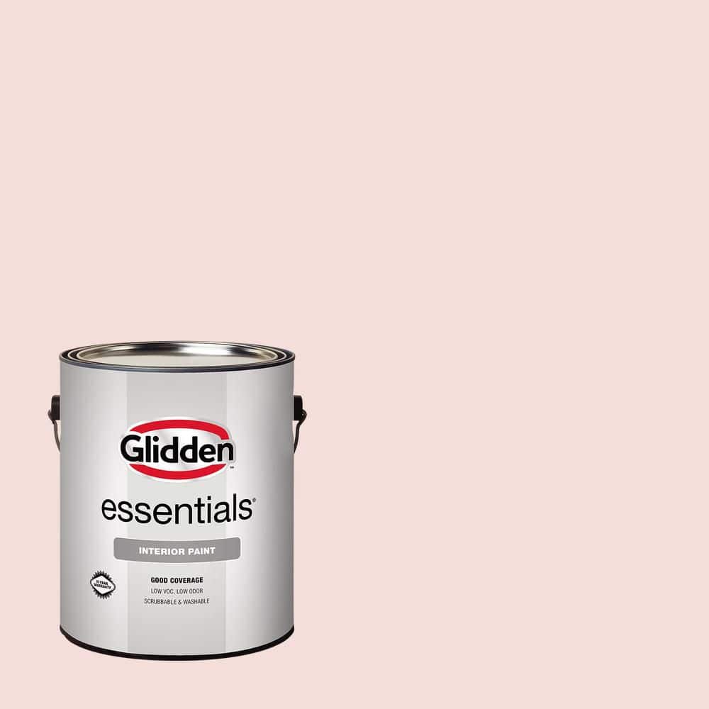 Glidden Essentials 1 gal. PPG1064-2 Pink Chablis Semi-Gloss Interior Paint