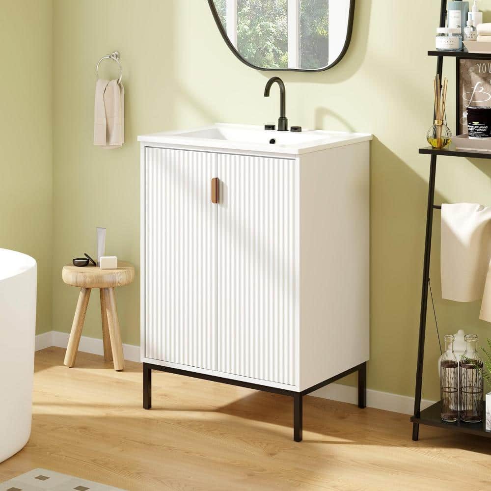 Volenca 24 Inch Bathroom Vanity with Sink Combo and Adjustable Shelf (3)