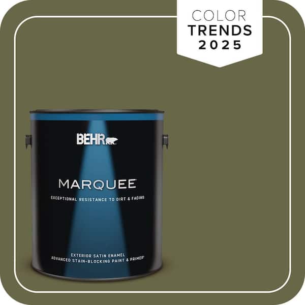 BEHR MARQUEE 1 gal. #PPU9-24 Amazon Jungle Satin Enamel Exterior Paint & Primer (2)