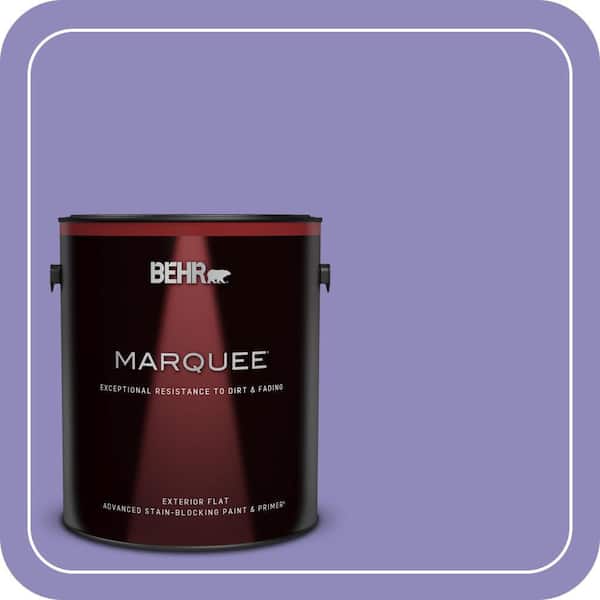 BEHR MARQUEE 1 gal. #630B-6 Butterfly Garden Flat Exterior Paint & Primer (2)