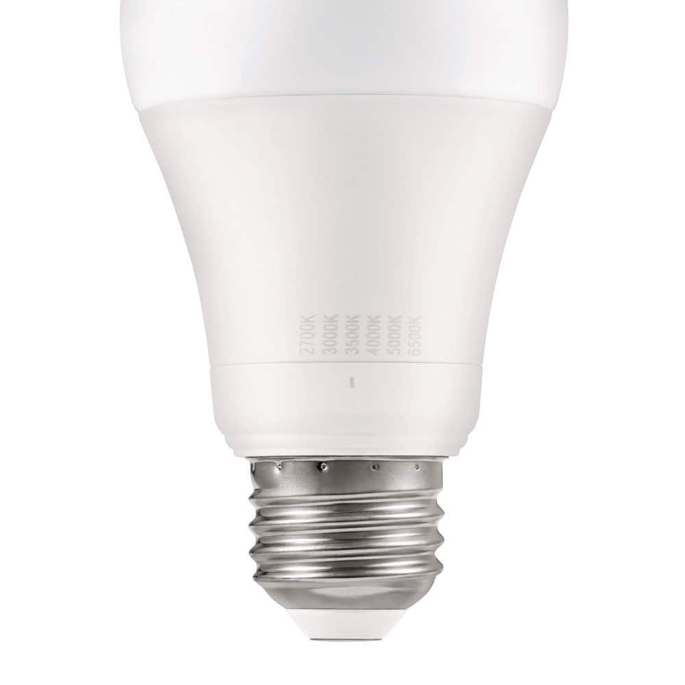 EcoSmart 60-Watt Equivalent A19 E26 Base Dimmable LED Light Bulb with Selectable Color Temperature (4-Pack) (4)